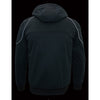 Milwaukee Leather MPM1761SET Men's Black 'Heated' Soft Shell Racing Style Jacket with Hoodie (Battery Pack Included)