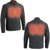 Milwaukee Leather MPM1762SET Men's Grey 'Heated' Collarless Soft Shell Jacket (Battery Pack Included)