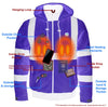 Milwaukee Leather MPM1773SET Men's High Viz Neon Green Textile Jacket with Heating Elements (Included Battery Pack)