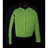 Milwaukee Leather MPM1790 Men's Black and Neon Green Hi Vis Mesh Racer Jacket with Dual Gun Pockets - Milwaukee Leather Mens Textile Jackets