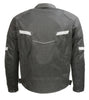 Milwaukee Leather MPM1792 Black Men's Armored Textile Jacket with Dual Gun Pockets - Milwaukee Leather Mens Textile Jackets