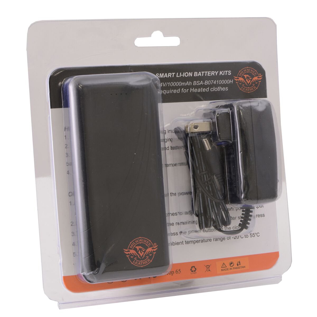 Milwaukee Leather MPM5715SET Men's Black 'Heated' Textile Water Resistant Over Pants (Battery Pack Included) - Milwaukee Leather Mens Heated Over Pants