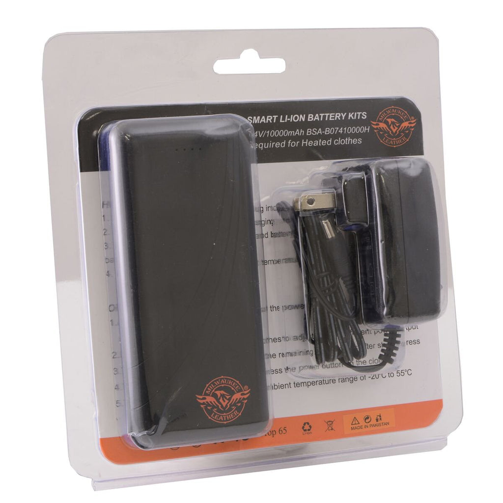 Milwaukee Leather MPM5715SET Men's Black 'Heated' Textile Water Resistant Over Pants (Battery Pack Included) - Milwaukee Leather Mens Heated Over Pants