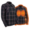 NexGen Heat Women’s NXL2602SET Riffraff Black - Grey Heated Flannel Sleeve Shirt for Outdoor Activities w/Battery