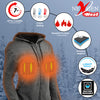 Nexgen Heat MPL2717DUAL Women's Grey Hoodie with Heating Elements (Battery Pack Included)