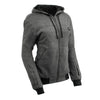 Nexgen Heat MPL2717DUAL Women's Grey Hoodie with Heating Elements (Battery Pack Included)