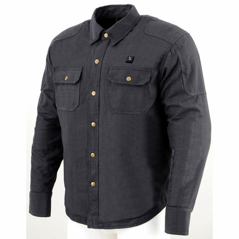NexGen NXM1715SET Men's 'Scorcher' Classic Heated Black Denim Jacket (Rechargeable Battery Pack Included)