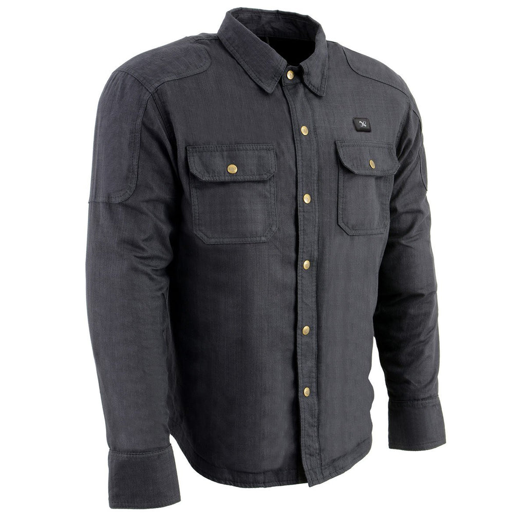 NexGen NXM1715SET Men's 'Scorcher' Classic Heated Black Denim Jacket (Rechargeable Battery Pack Included)