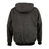 Nexgen Heat MPM1717DUAL Technology Men's “Fiery’’ Heated Hoodie - Grey Sweatshirt Jacket for Winter w/ Battery Pack