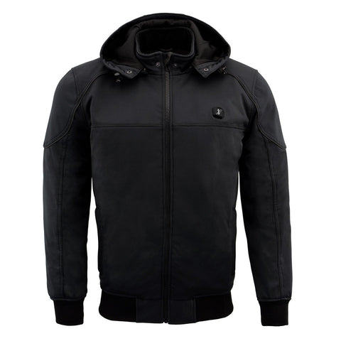 Nexgen Heat Men's Nxm1761set-'Igniter' Black 'Heated' Soft Shell Hooded Jacket (Rechargeable Battery Pack Included)