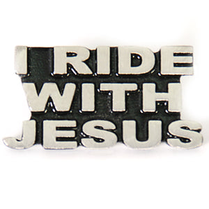 Hot Leathers I Ride With Jesus Pin
