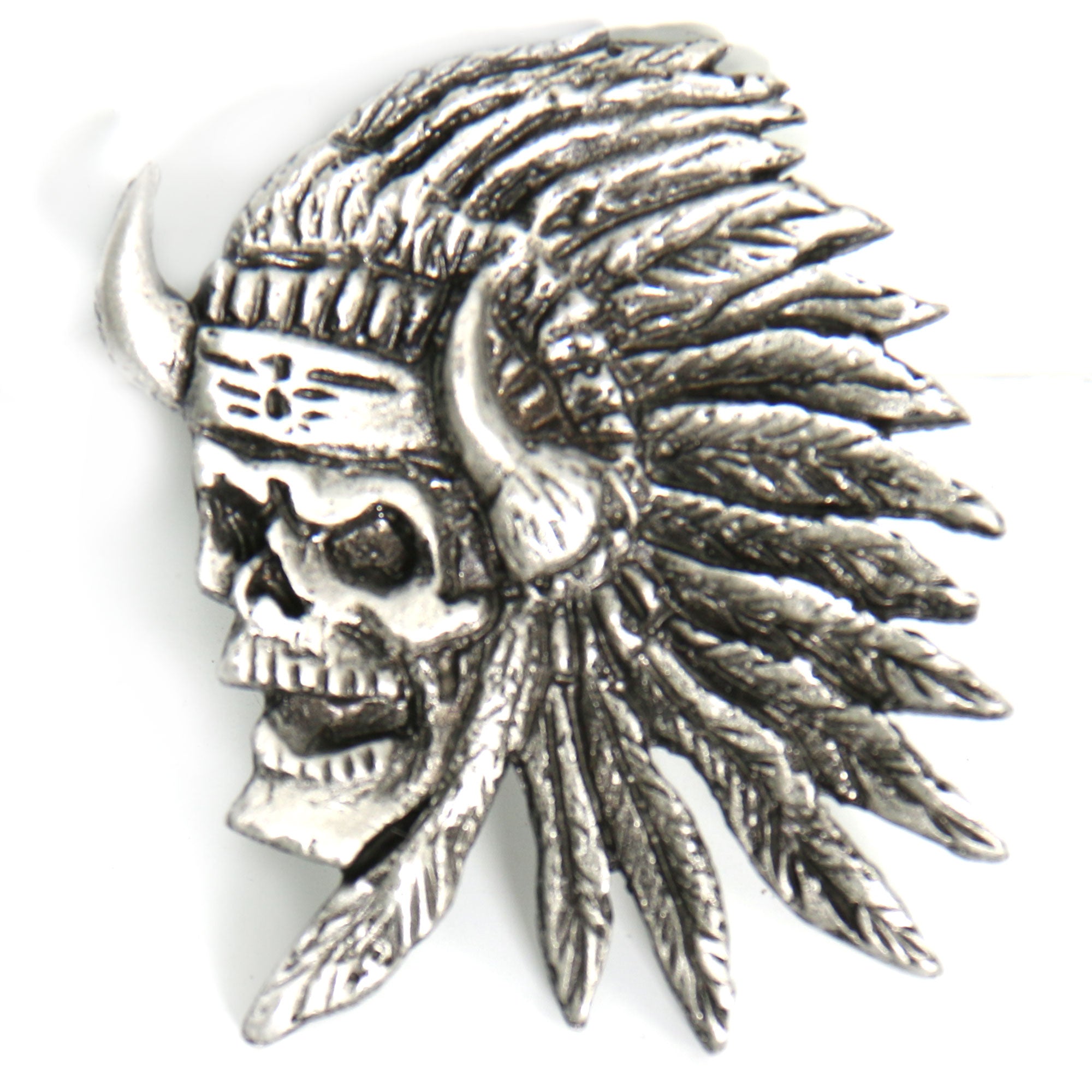 Hot Leathers Indian Skull Pin