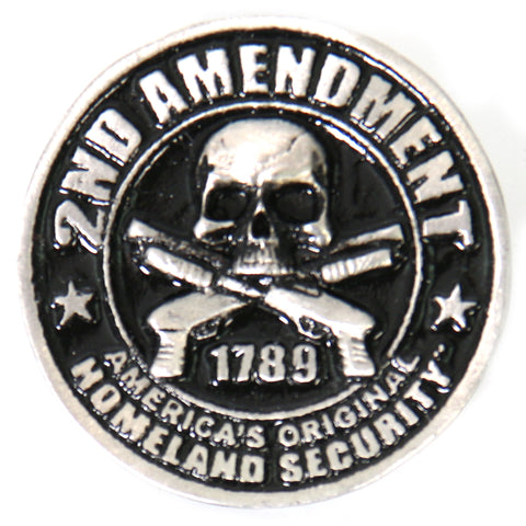 Hot Leathers 2nd Amendment America's Original Homeland Security Pin
