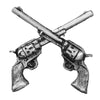 Hot Leathers Crossed Guns Pewter Pin