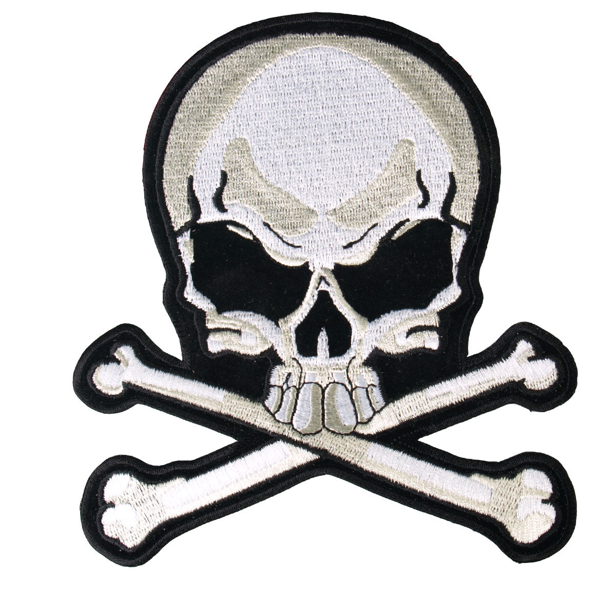 Hot Leathers Skull & Bones Classic 2" x 2" Patch