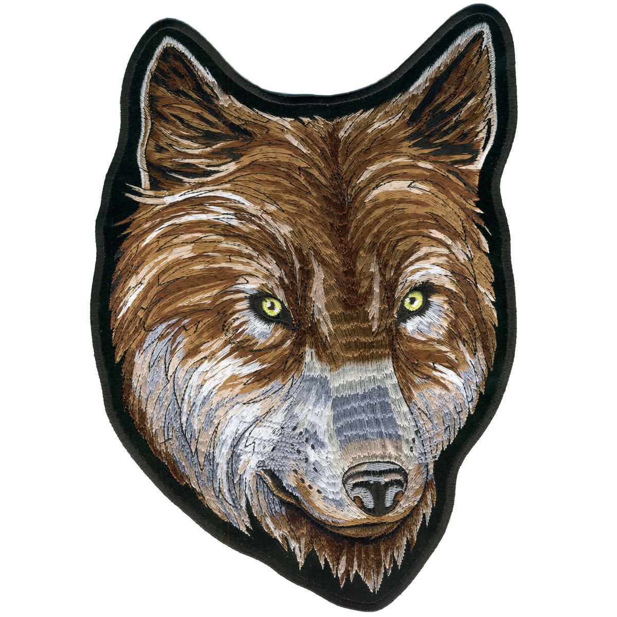 Hot Leathers Wolf Face Biker 2" x 3" Patch