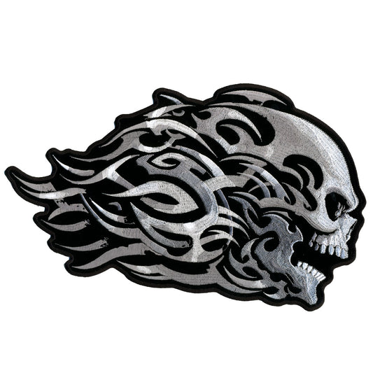 Hot Leathers Head Butt Tribal Skull 4" x 3" Patch