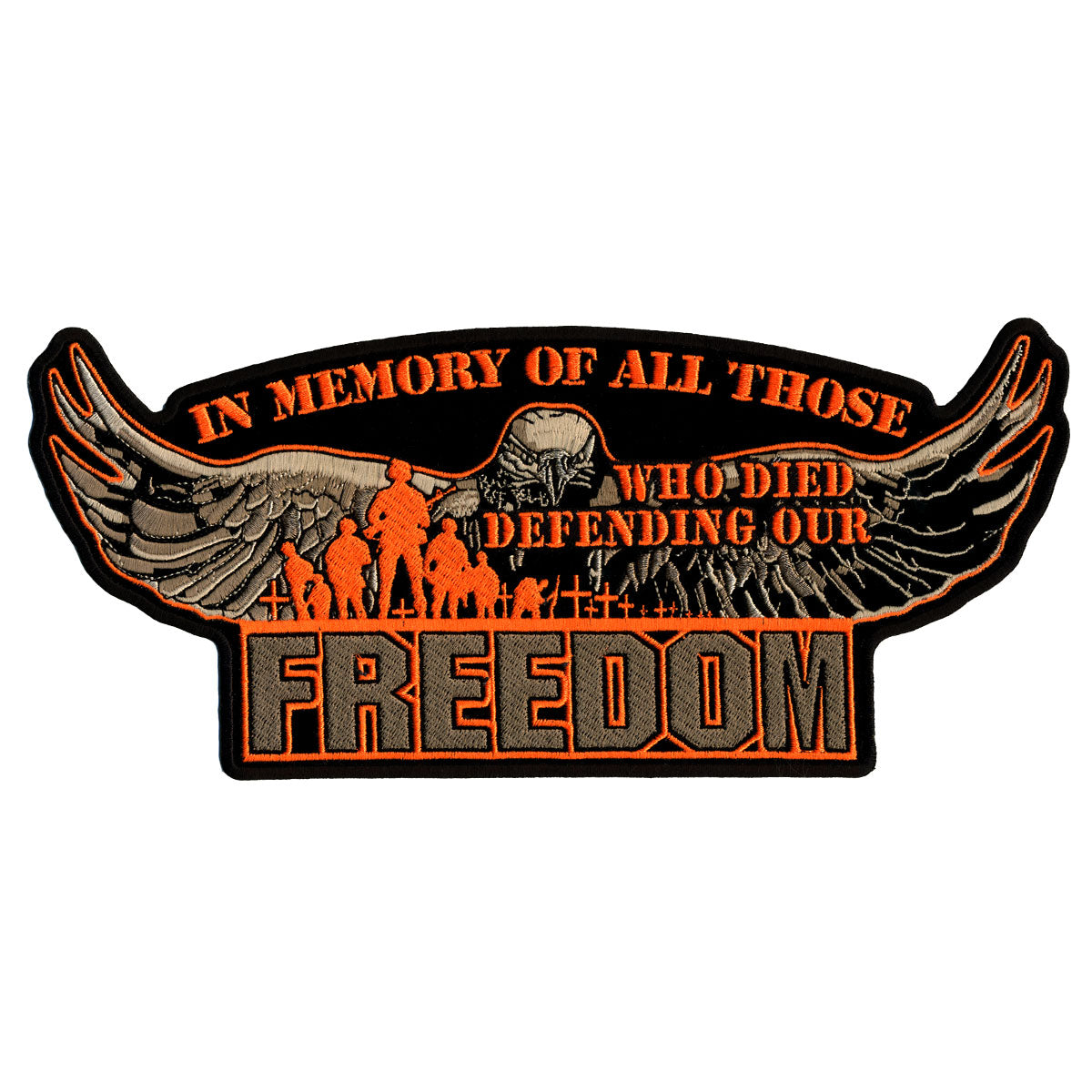 Hot Leathers Defending Our Freedom 11" x 5" Patch