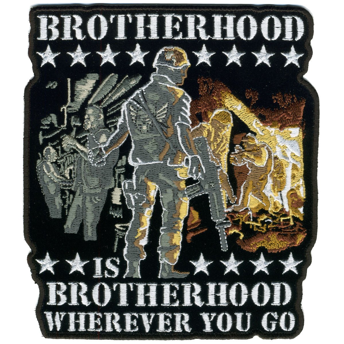 Hot Leathers PPA5707 Brotherhood Wherever You Go 10" x 11" Patch