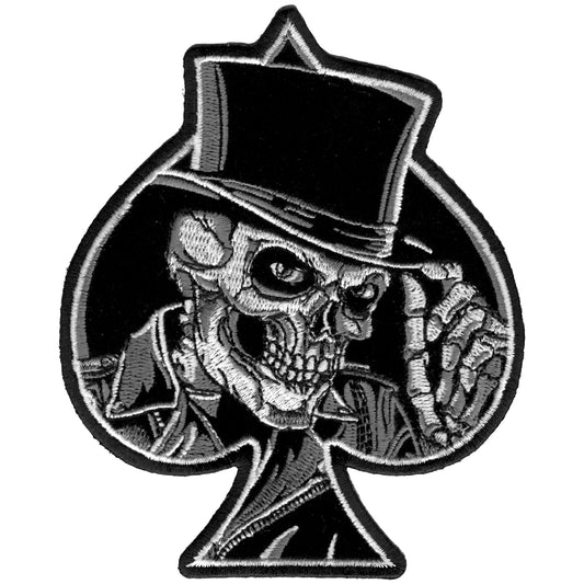 Hot Leathers 4" Top Hat Skull Patch