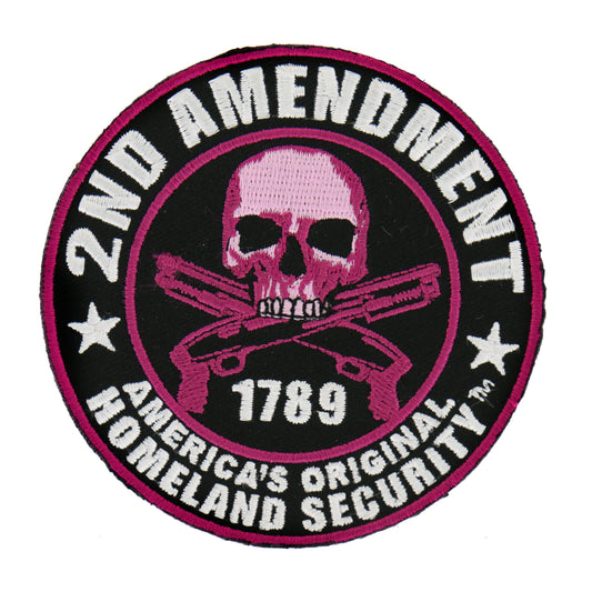 Hot Leathers Purple 2nd Amendment America's Original Homeland Security 3.5" x3.5" Patch