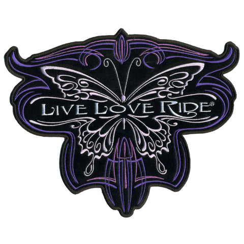 Hot Leathers Metallic Butterfly 10" x 8" Patch
