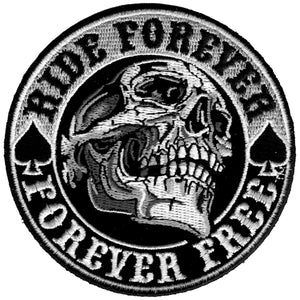 Hot Leathers 3.5" Ride Forever Skull Patch