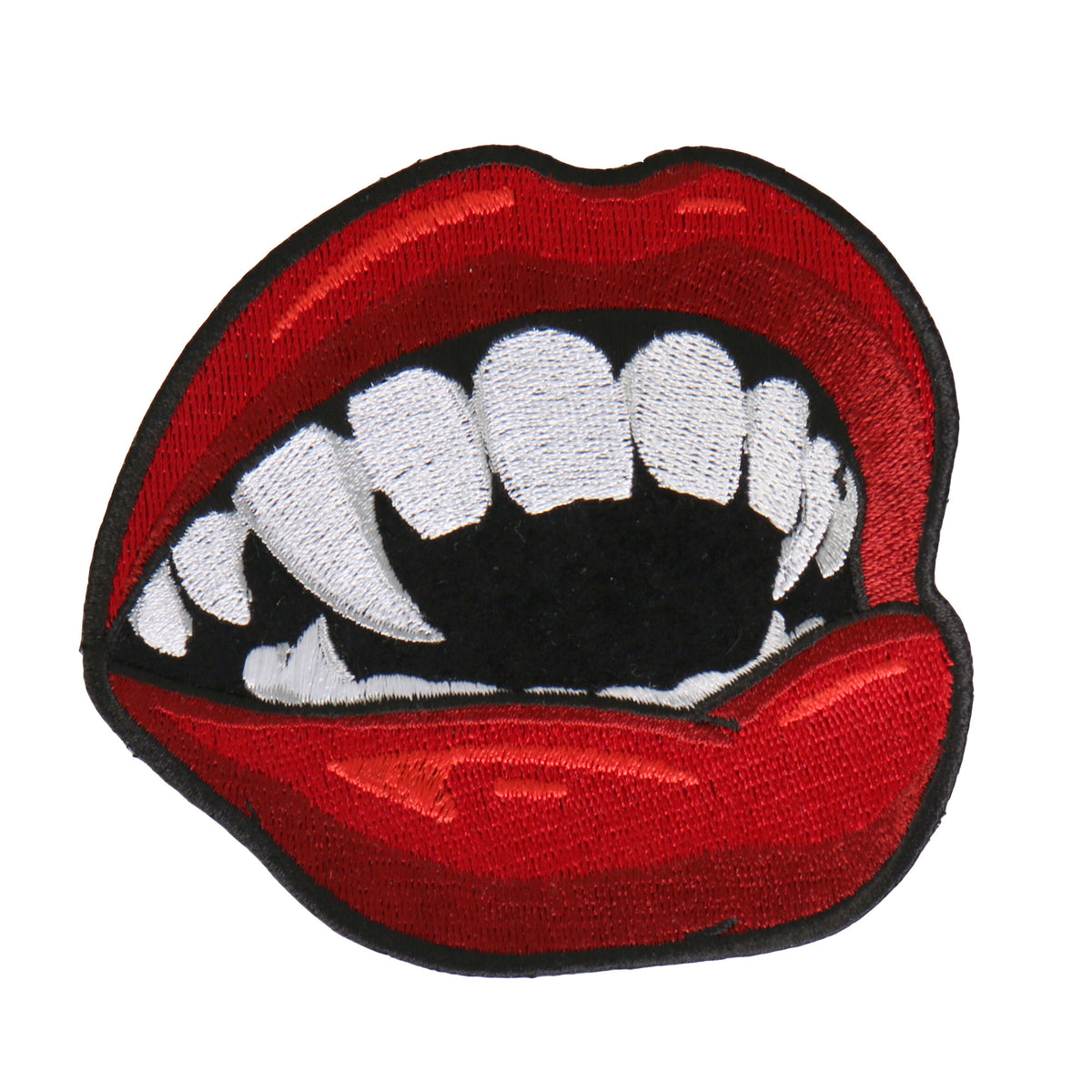 Hot Leathers Vampire Fangs Embroidered 4"X4" Patch