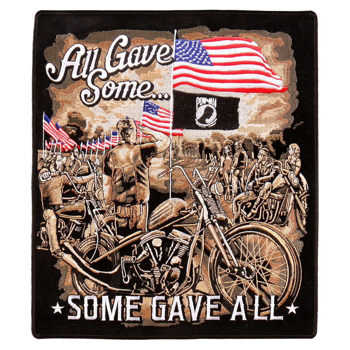 Hot Leathers All Gave Some Memorial 10"x11" Patch