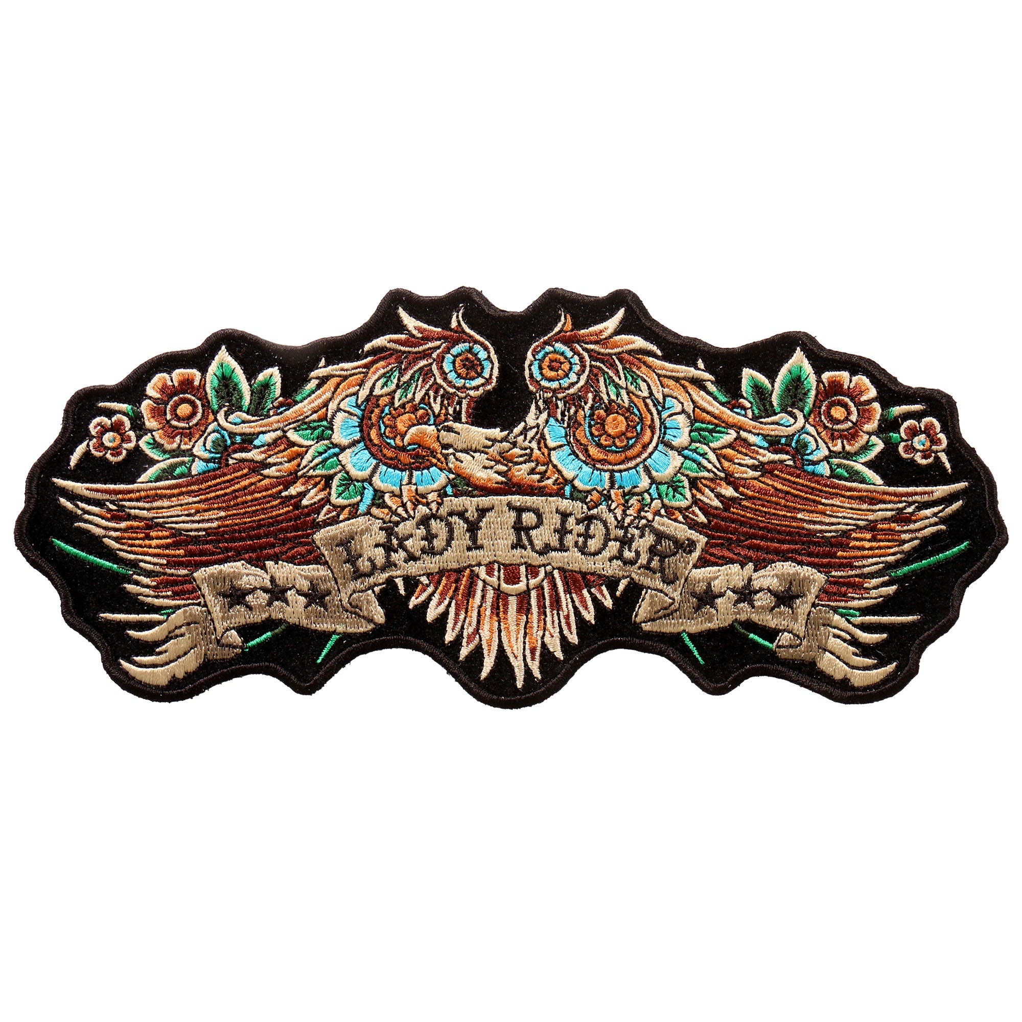 Hot Leathers PPA9777 Lady Rider Banner Eagle 8"x3" Patch