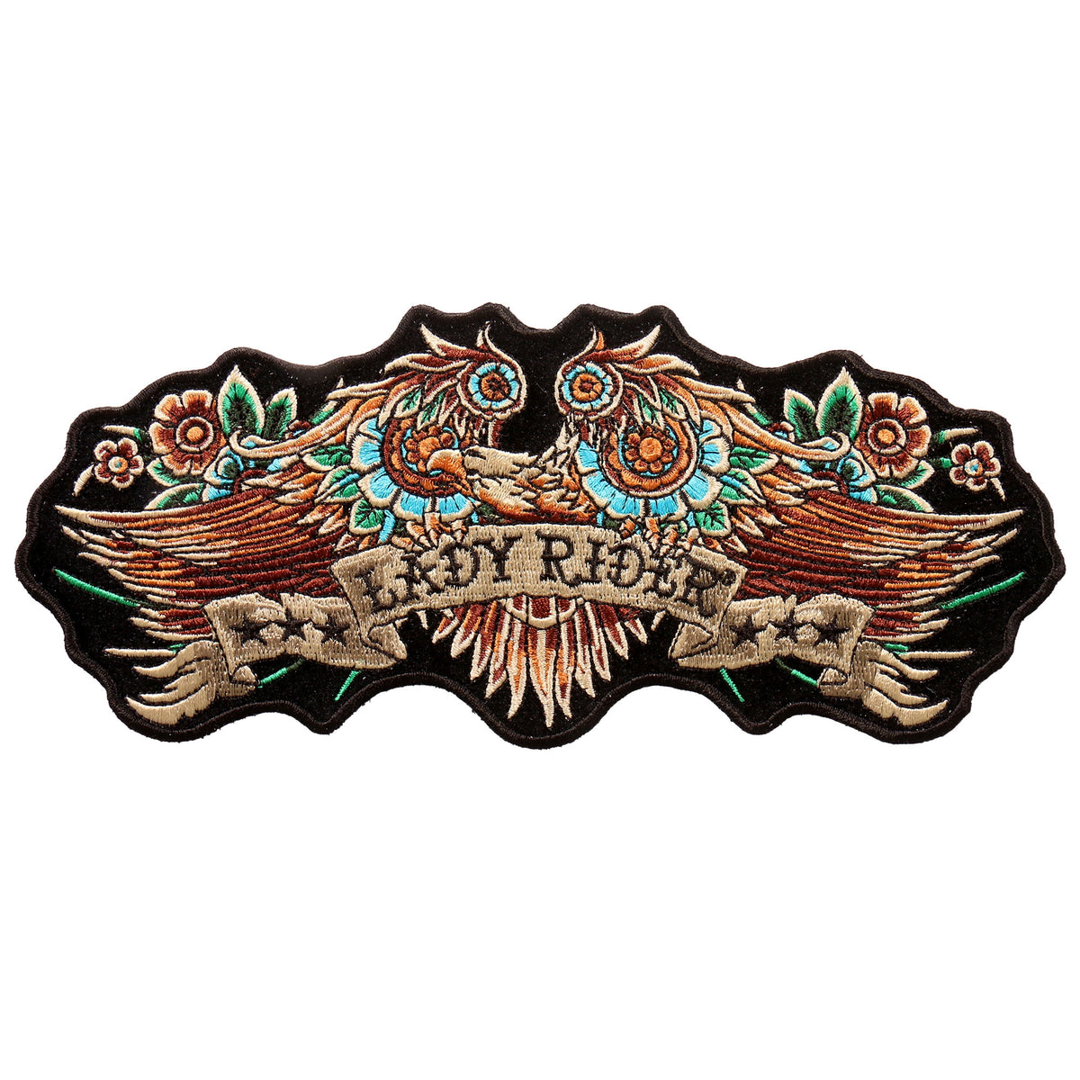 Hot Leathers PPA9777 Lady Rider Banner Eagle 8"x3" Patch