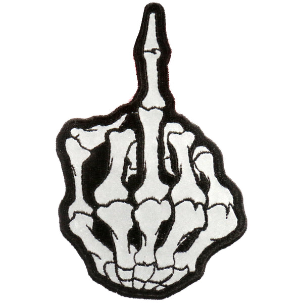 パンツ 198 mnml skeleton middle finger Hot Leathers PPB1013 Skeleton Middle Finger Reflective 3