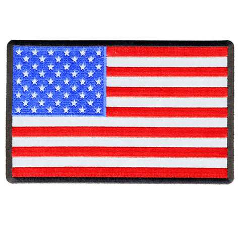 Hot Leathers PPB1033 American Flag Reflective 6" x 4" Patch