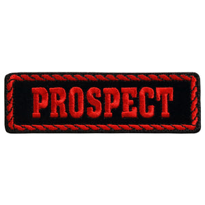 Hot Leathers Red Officer Prospect 4" x 1" Patch