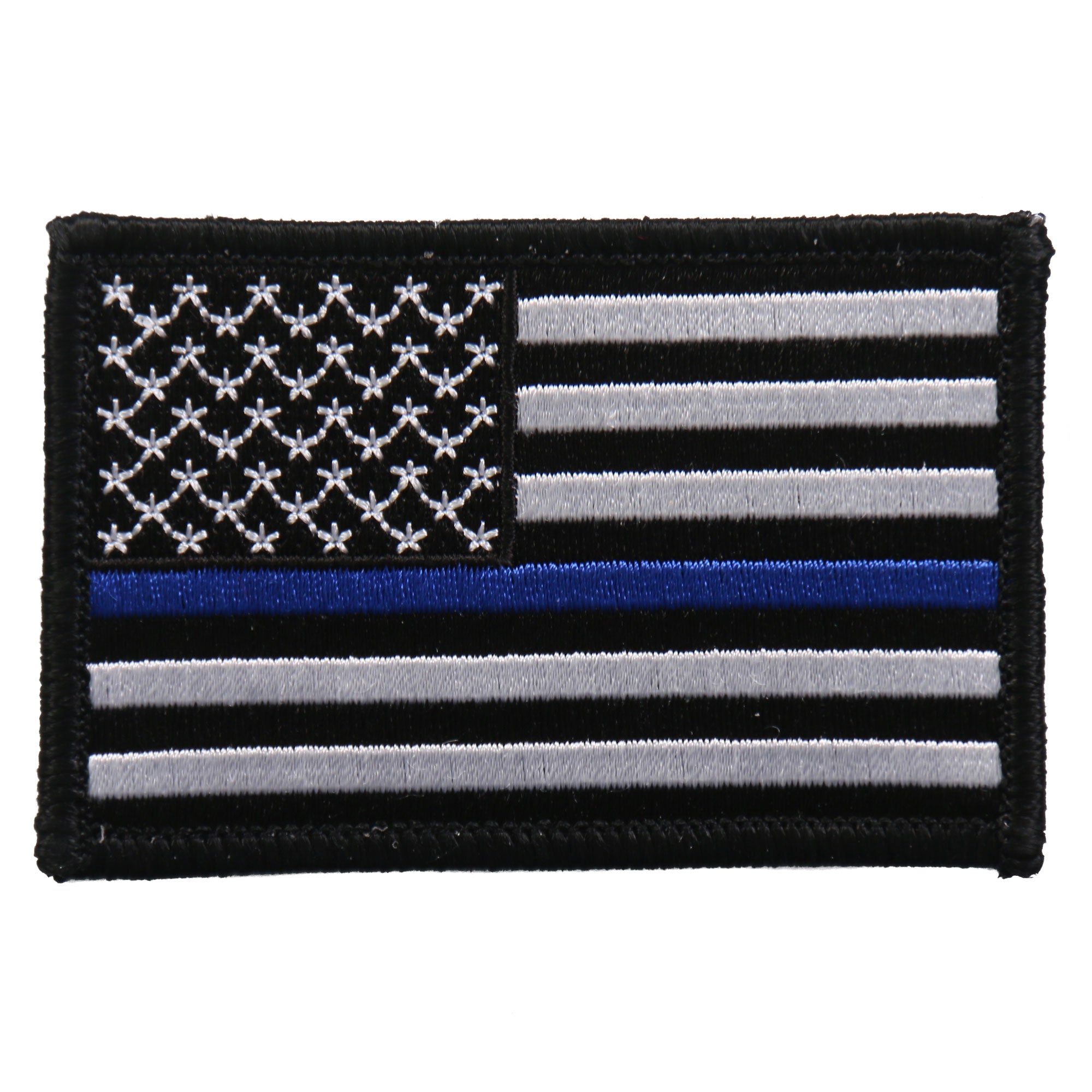 Hot Leathers PPF5111 Flag Thin Blue Line Embroidered 3"x2" Patch