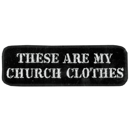 Hot Leathers PPL9090 My Church Clothes 4" x 2" Patch