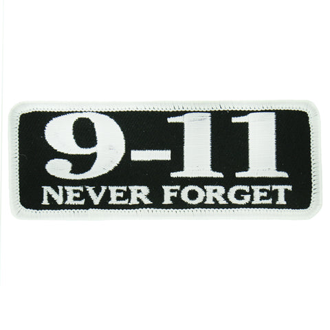 Hot Leathers 9-11 Never Forget 4" x 2" Patch