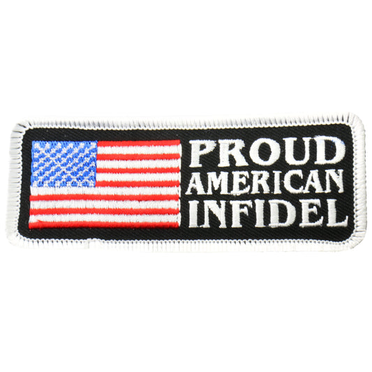 Choose REFLECTIVE GRAY and BLACK 4 x 2.5 American Flag iron on patch  (4104/5)
