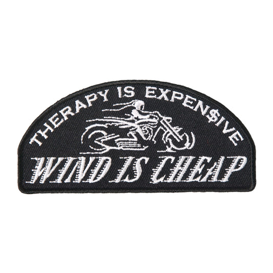 Hot Leathers Wind is Cheap 4" x 2" Patch
