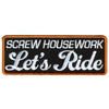 Hot Leathers Lets Ride Embroidered 4" x 2" Patch