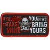 Hot Leathers Take Mine 4" x 2" Patch