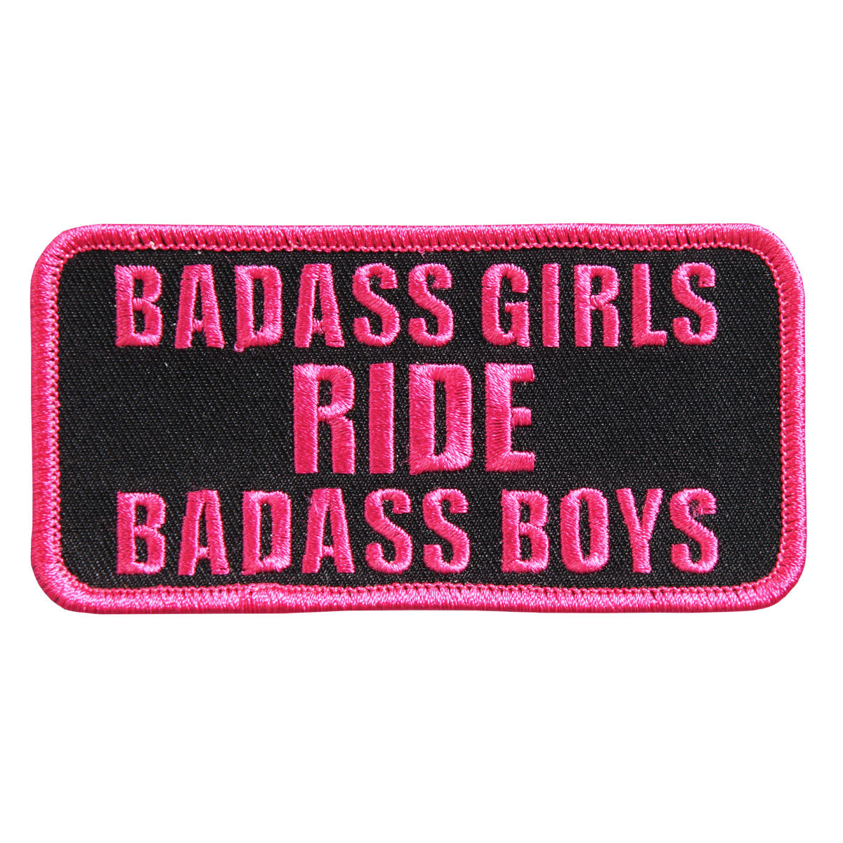Hot Leathers Badass Girls Ride Embroidered 4" 4" x 2" Patch PPL9399