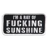 Hot Leathers I'm A Ray of Sunshine Embroidered 4" 4" x 2" Patch