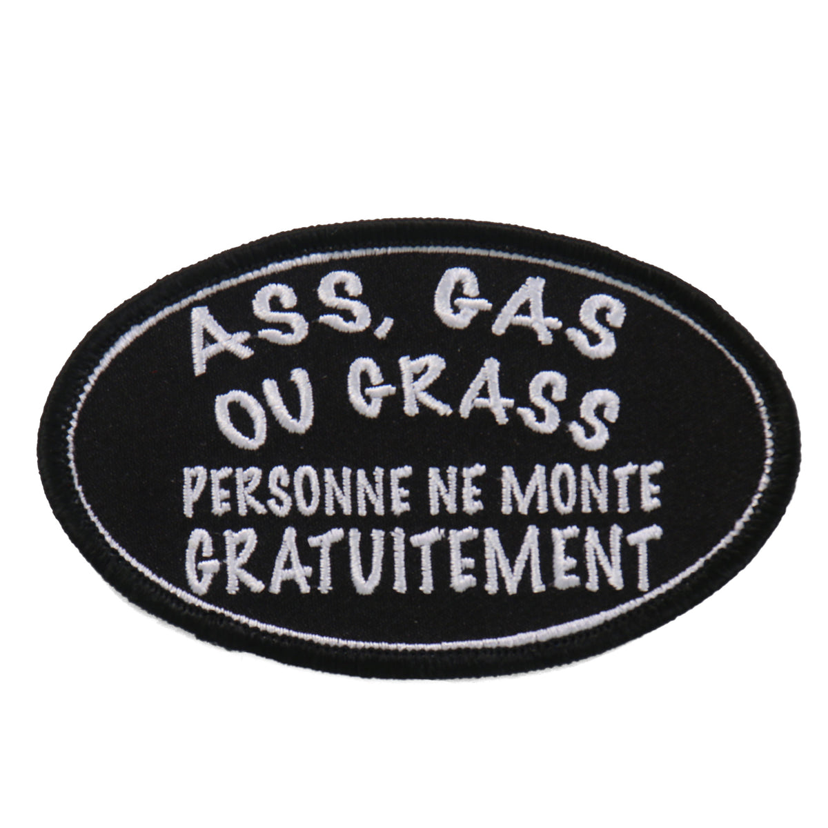 Hot Leathers Ass Gas Or Grass Person 4"x2" Patch