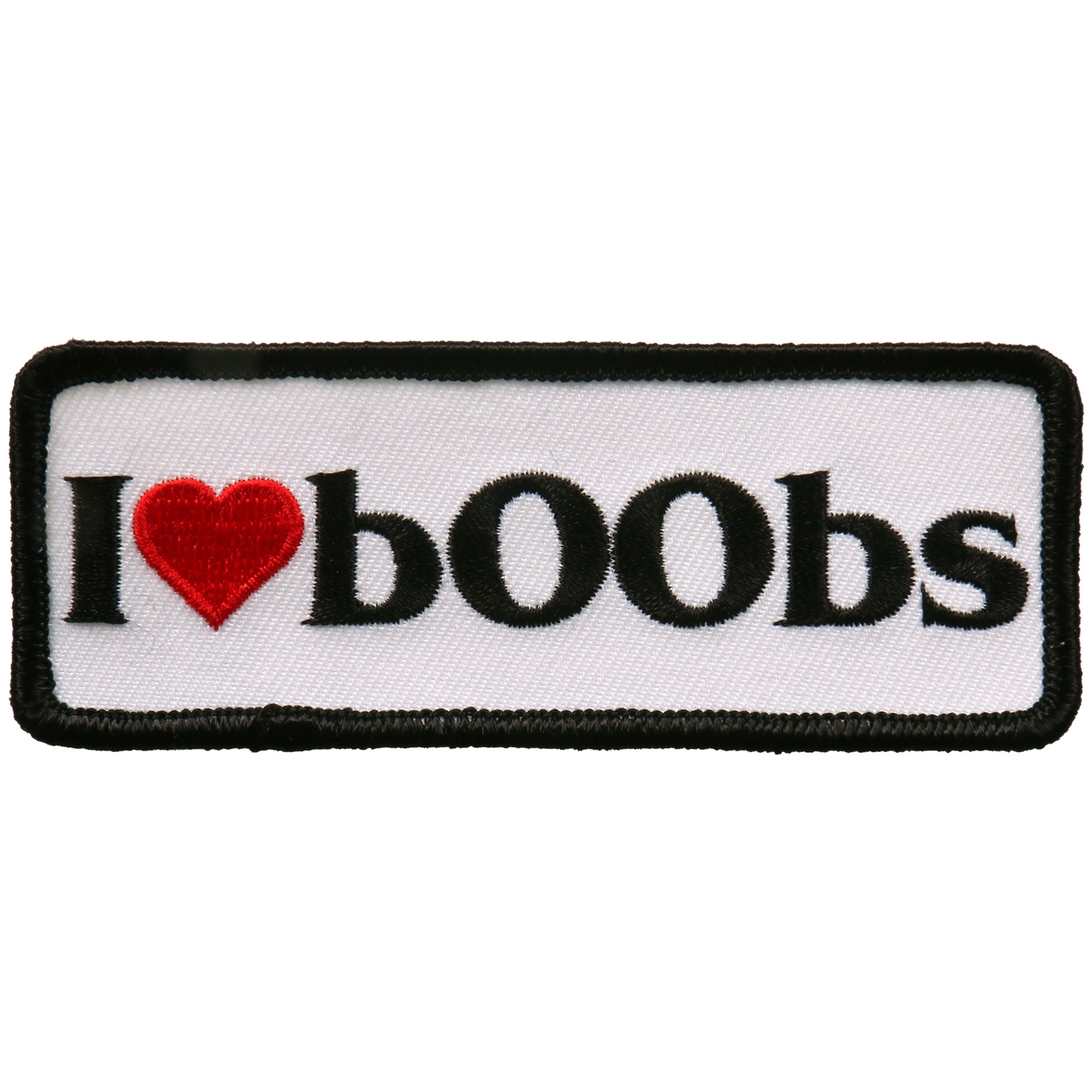 Hot Leathers PPL9681 I Heart Boobs 4"x2" Patch