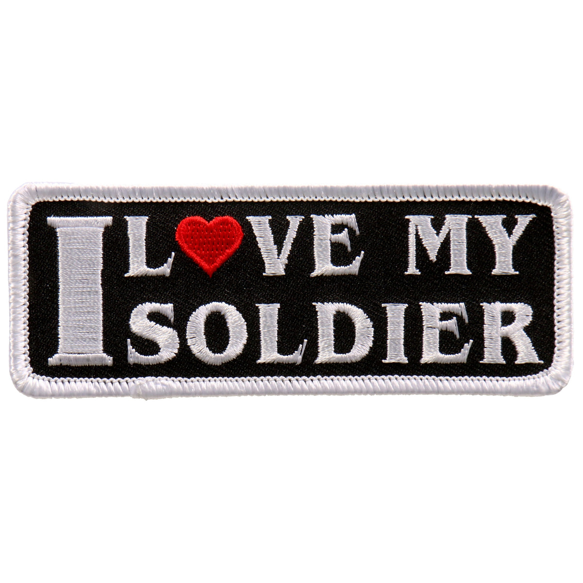 Hot Leathers PPL9727 I Love My Soldier 4"x2" Patch