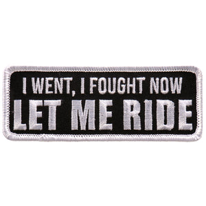 Hot Leathers Let Me Ride 4"x2" Patch
