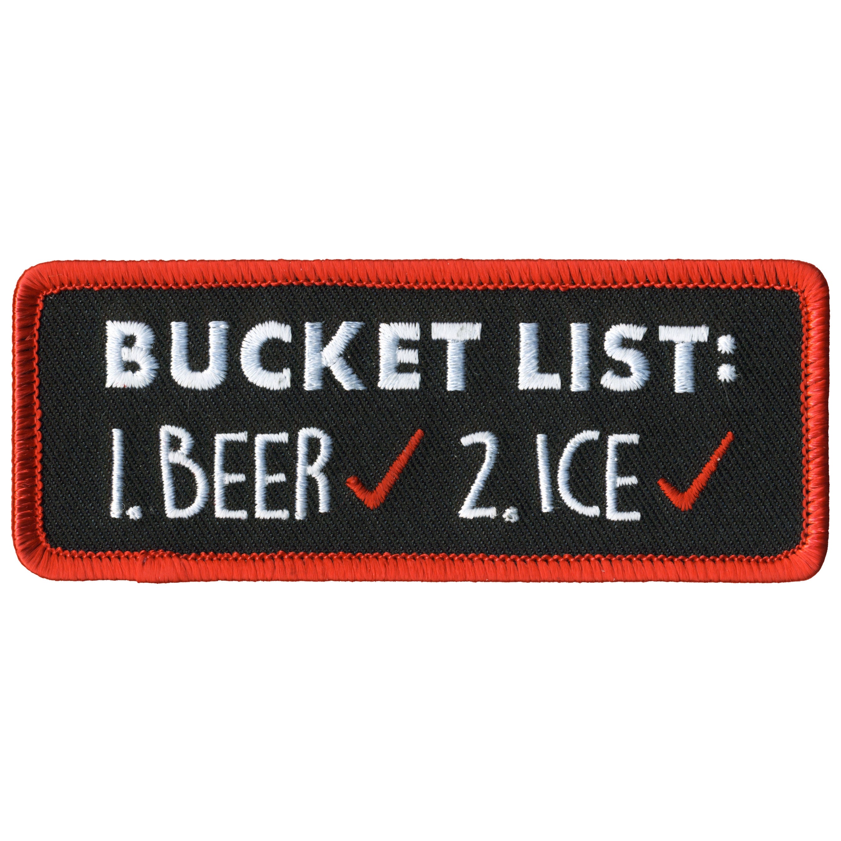 Hot Leather Bucket List Patch