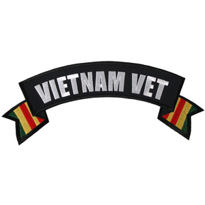 Hot Leathers Vietnam Vet Banner 11" x 3" Patch