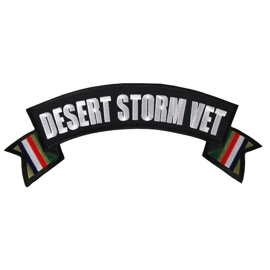 Hot Leathers Desert Storm Vet Banner 4" x 1" Patch